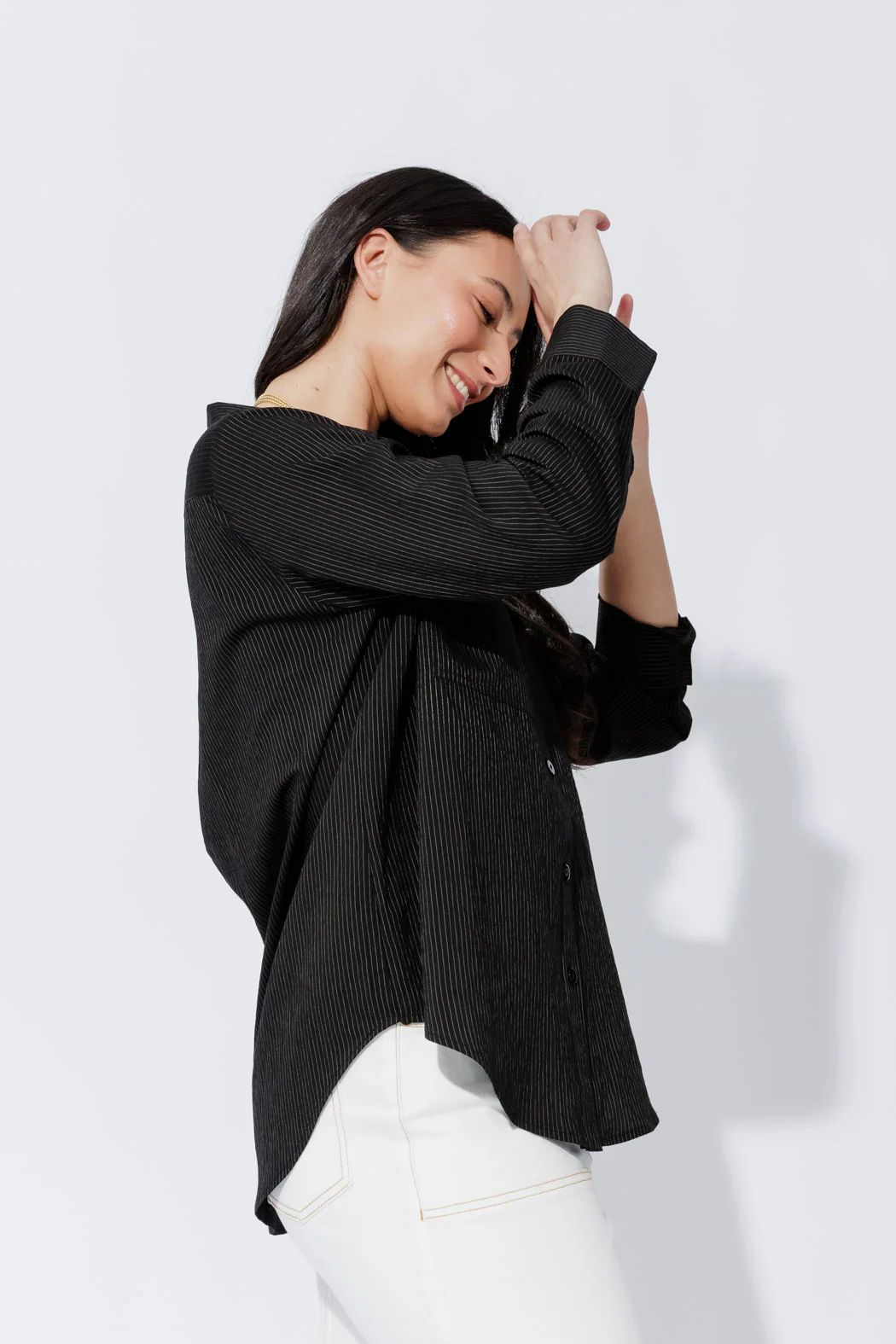 Black Angle Pocket Shirt - Image 7