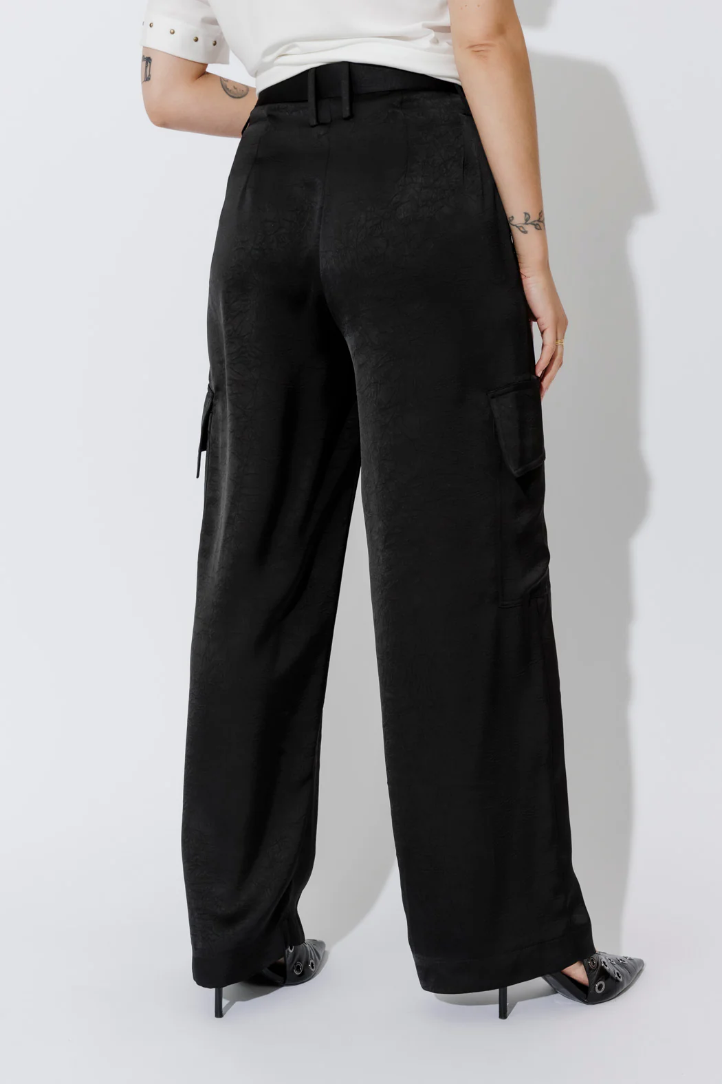 Black Cargo Barrel Pant - Image 6