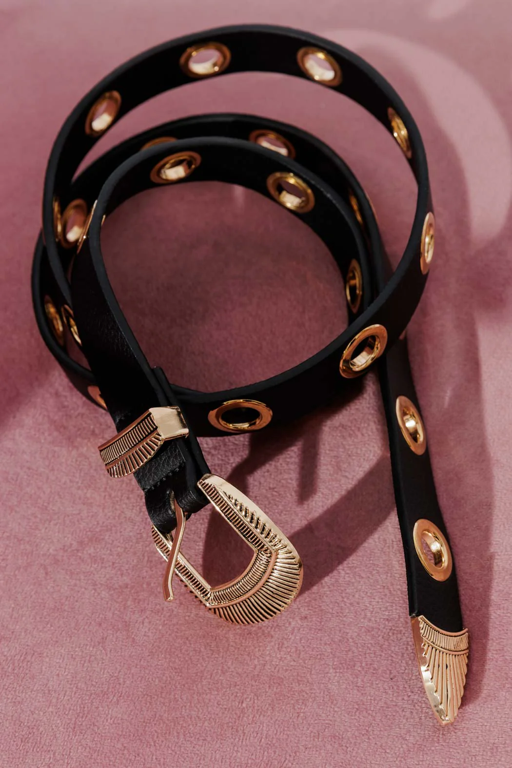 Black Eyelet Belt - Image 4