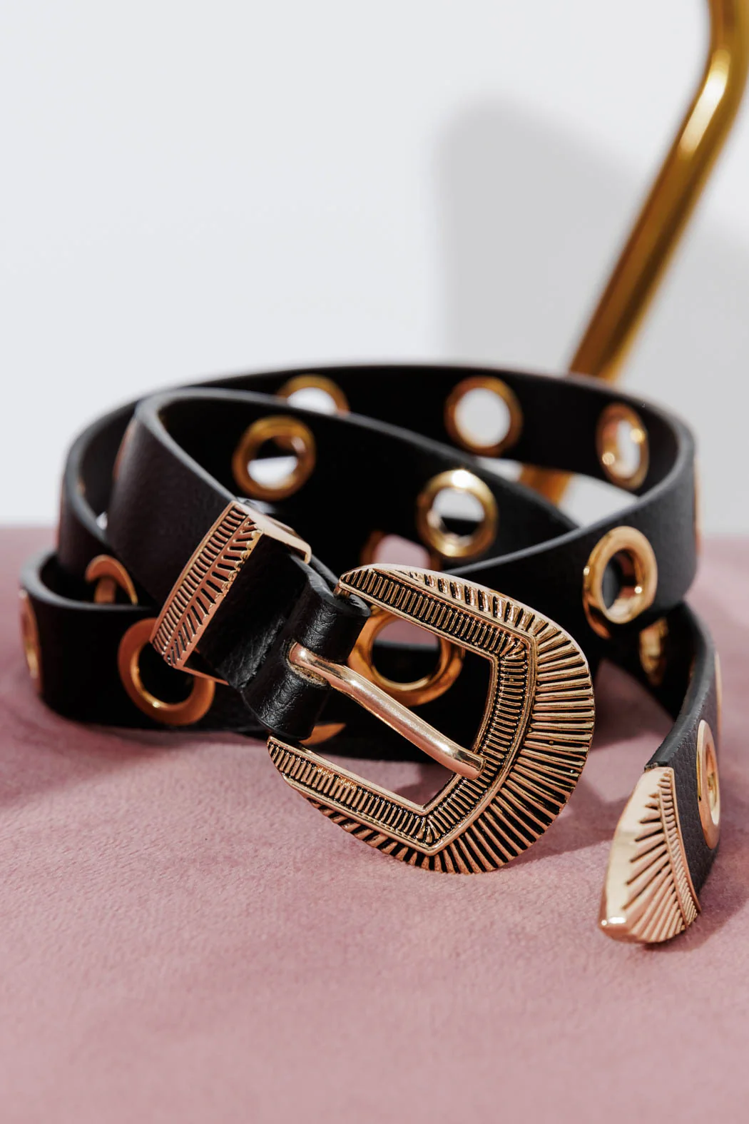 Black Eyelet Belt - Image 6