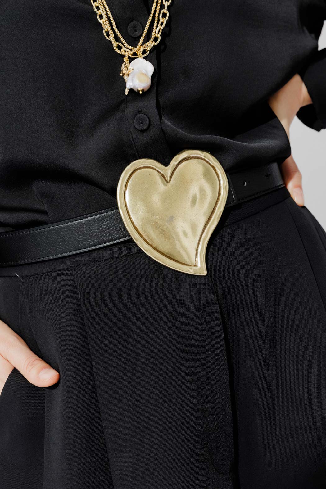 Black Heart Buckle Belt - Image 3