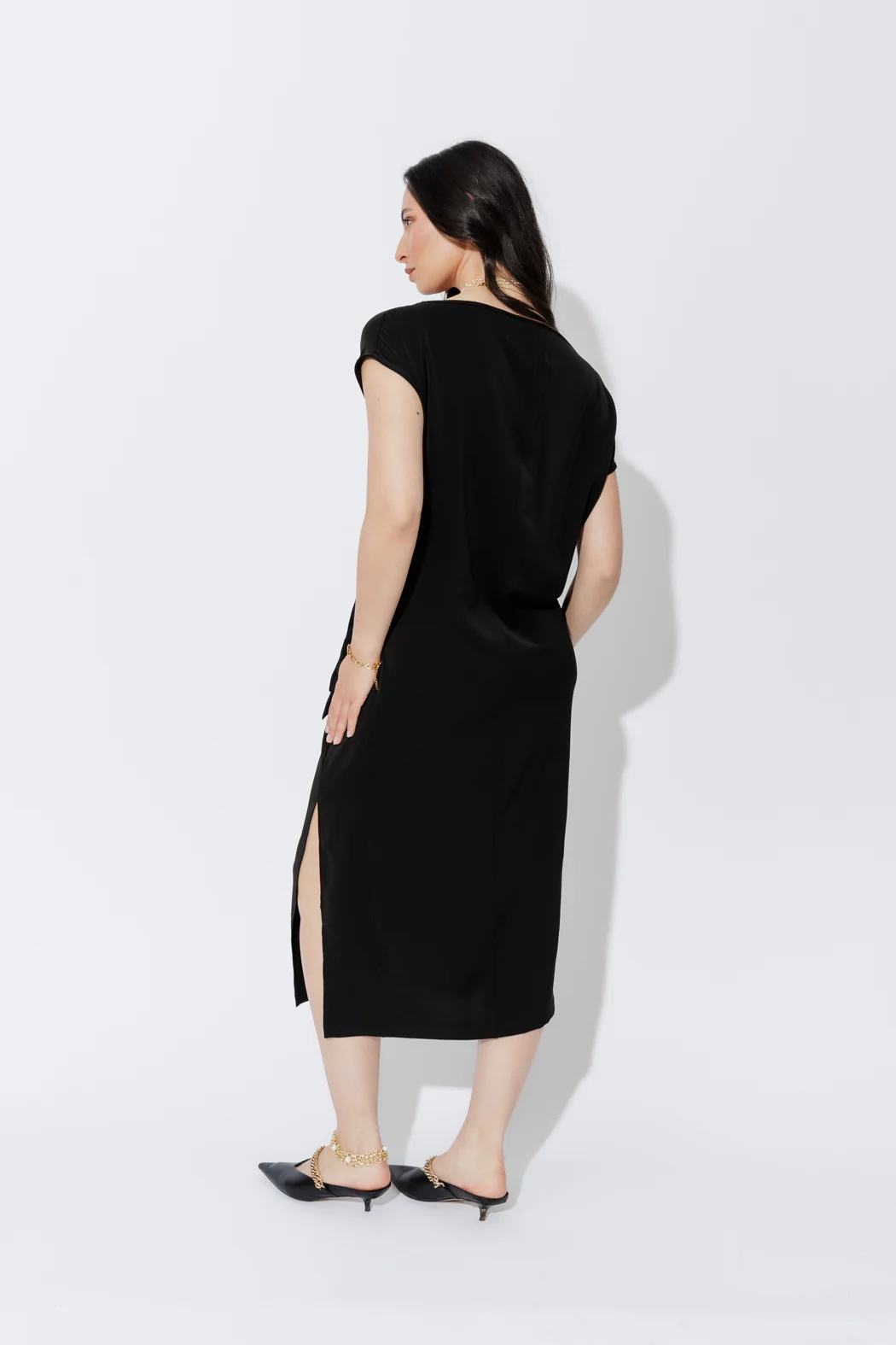 Black Luxury Harlow Dress - Image 7