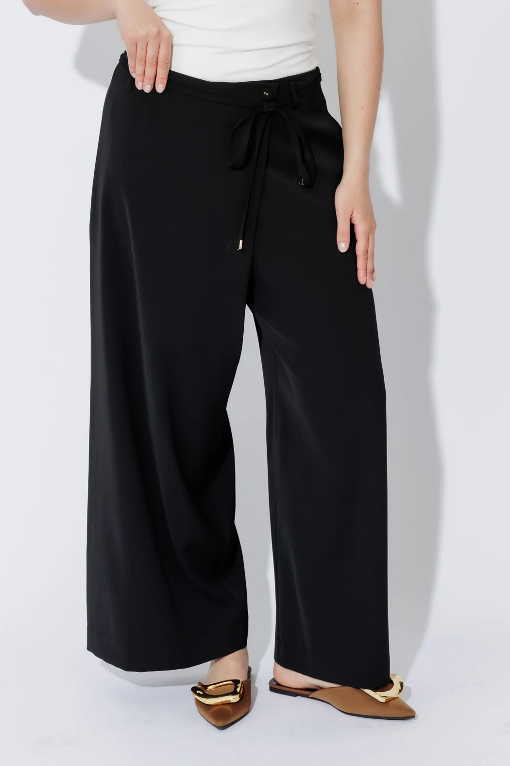 Black Side Tie Pant - Image 3
