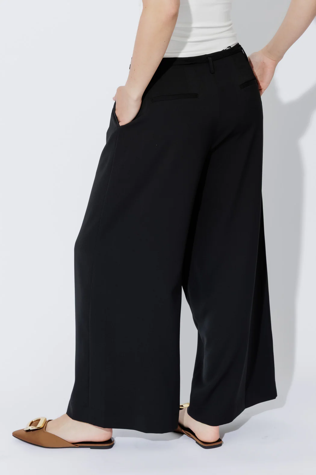 Black Side Tie Pant - Image 6