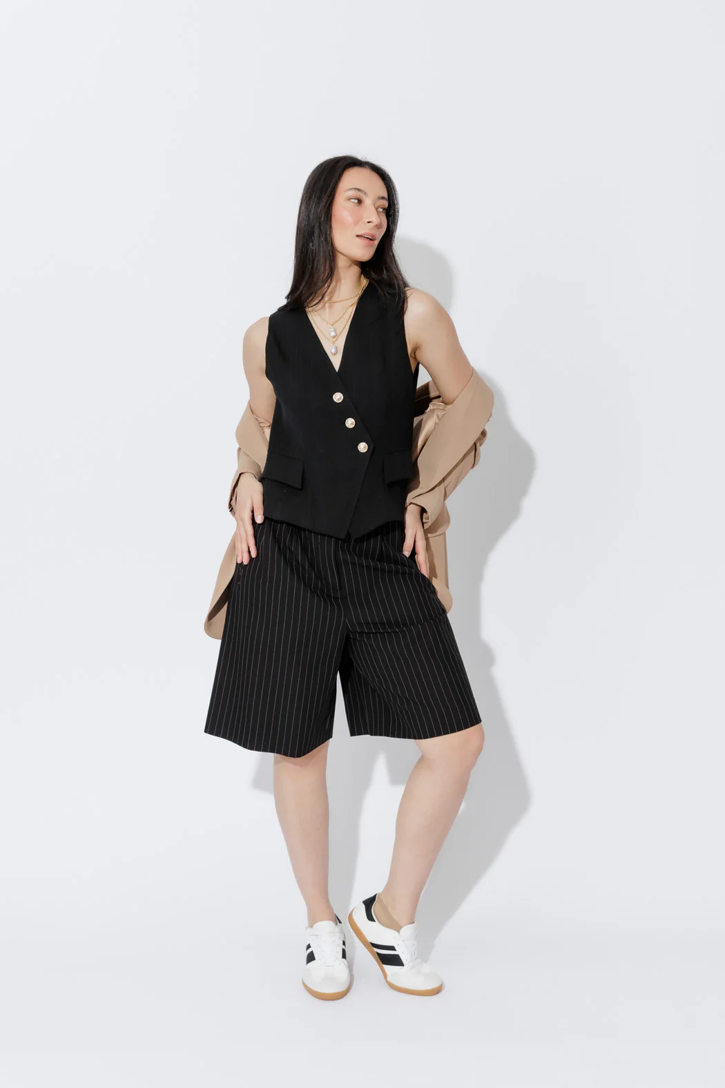 Black Stripe Cleo Short - Image 10