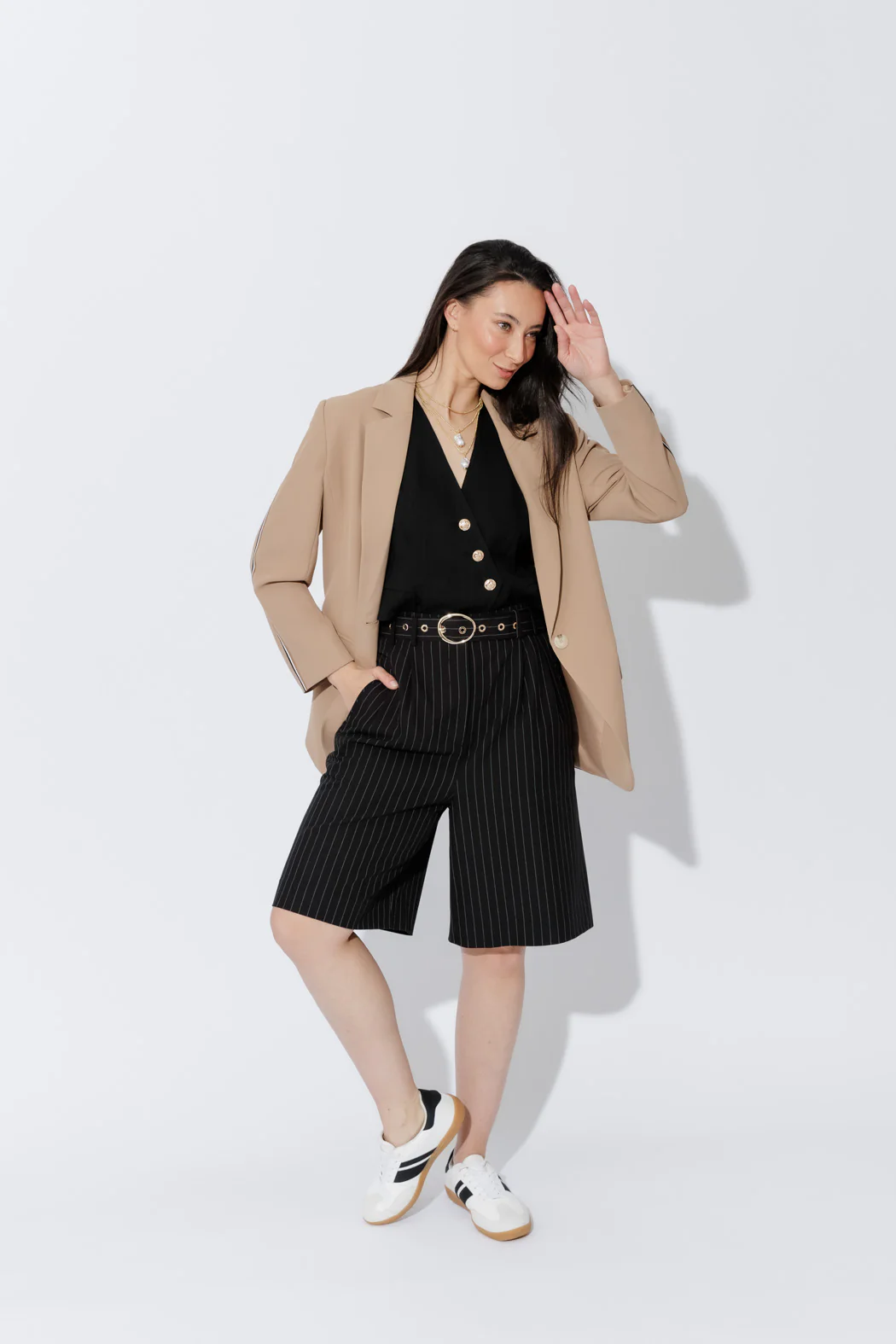 Black Stripe Cleo Short - Image 4