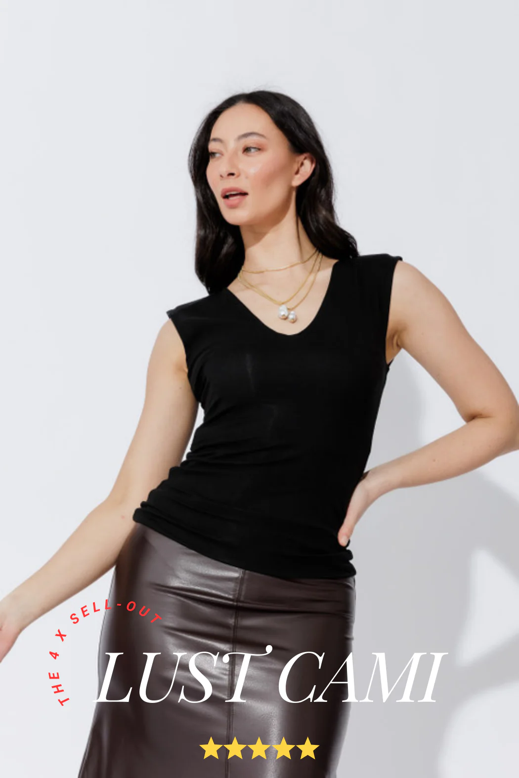 Black Tencel Lust Cami - Image 3