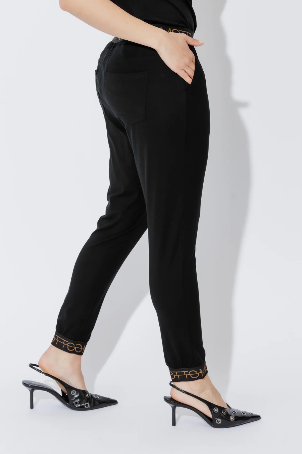 Black Tencel Weekend Pant - Image 3