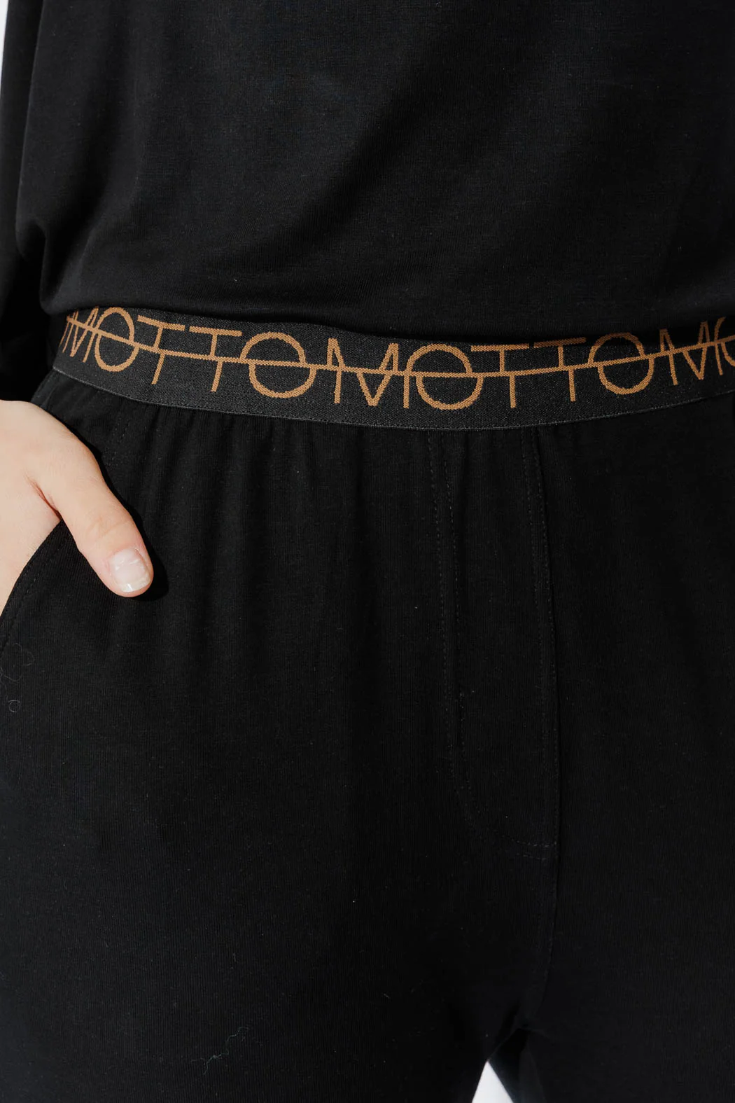 Black Tencel Weekend Pant - Image 5