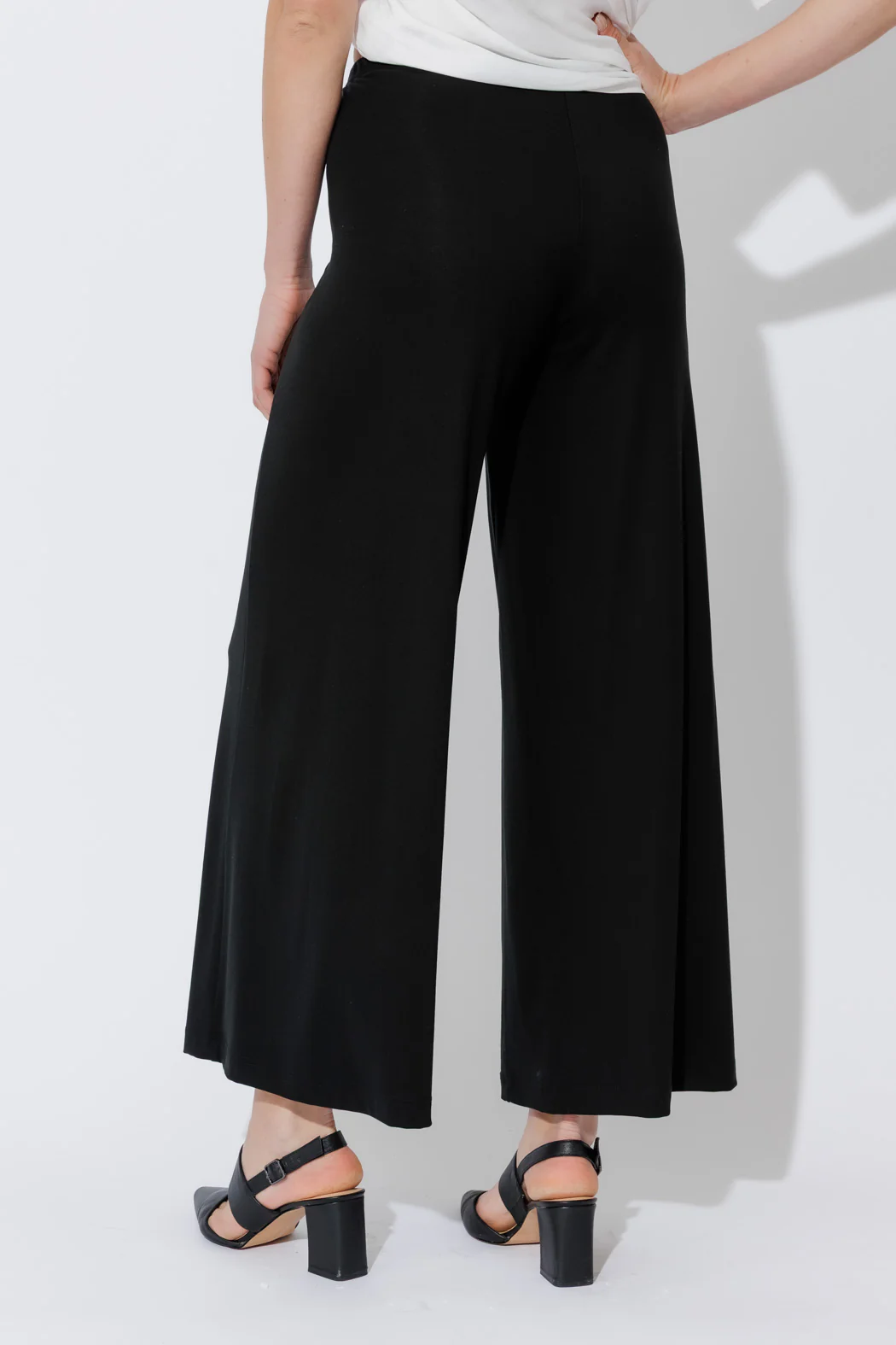 Black Tencel Wide Leg Pant - Image 5