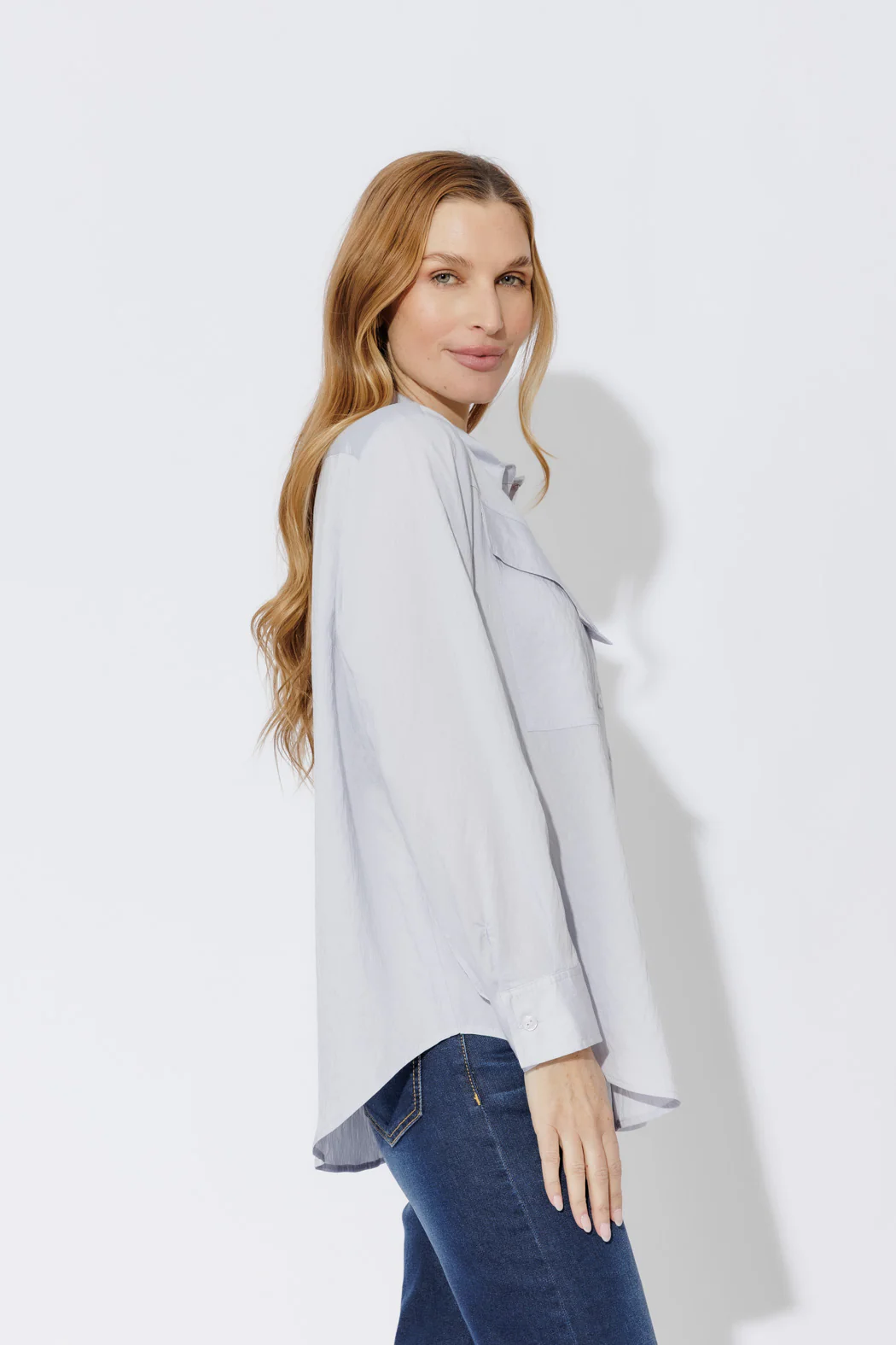 Blue Angle Pocket Shirt - Image 5