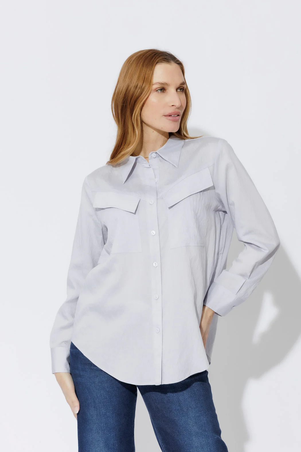 Blue Angle Pocket Shirt - Image 7