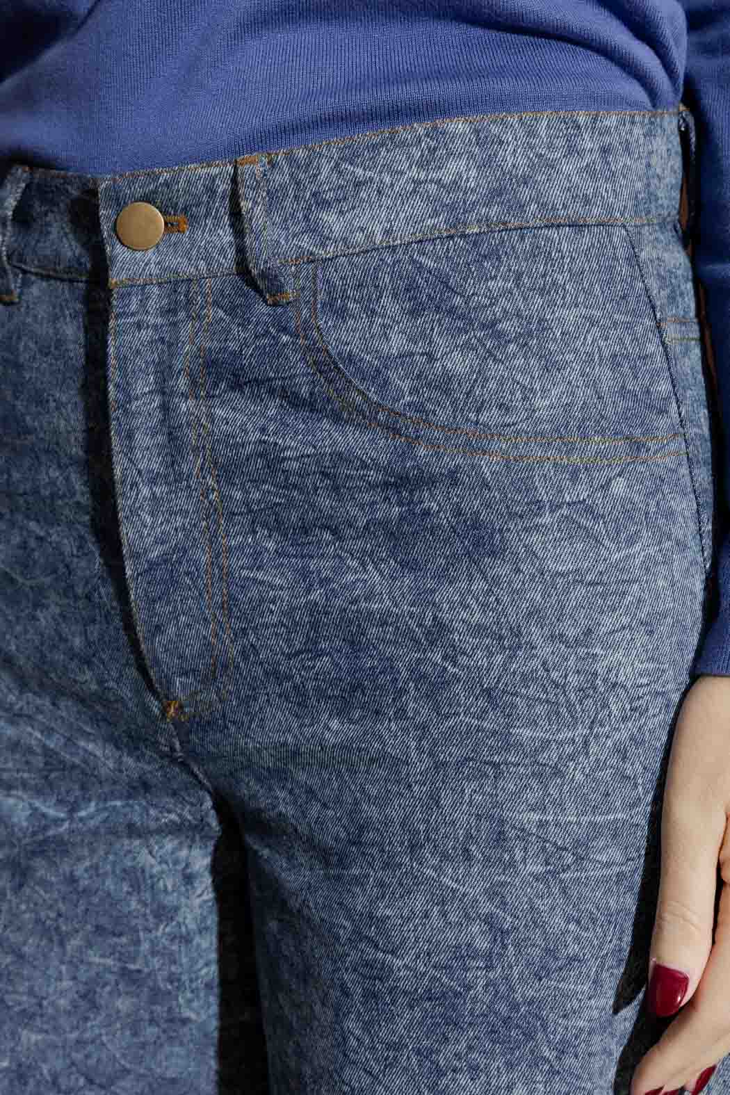 Blue Marble Denim Barrel Jean - Image 9