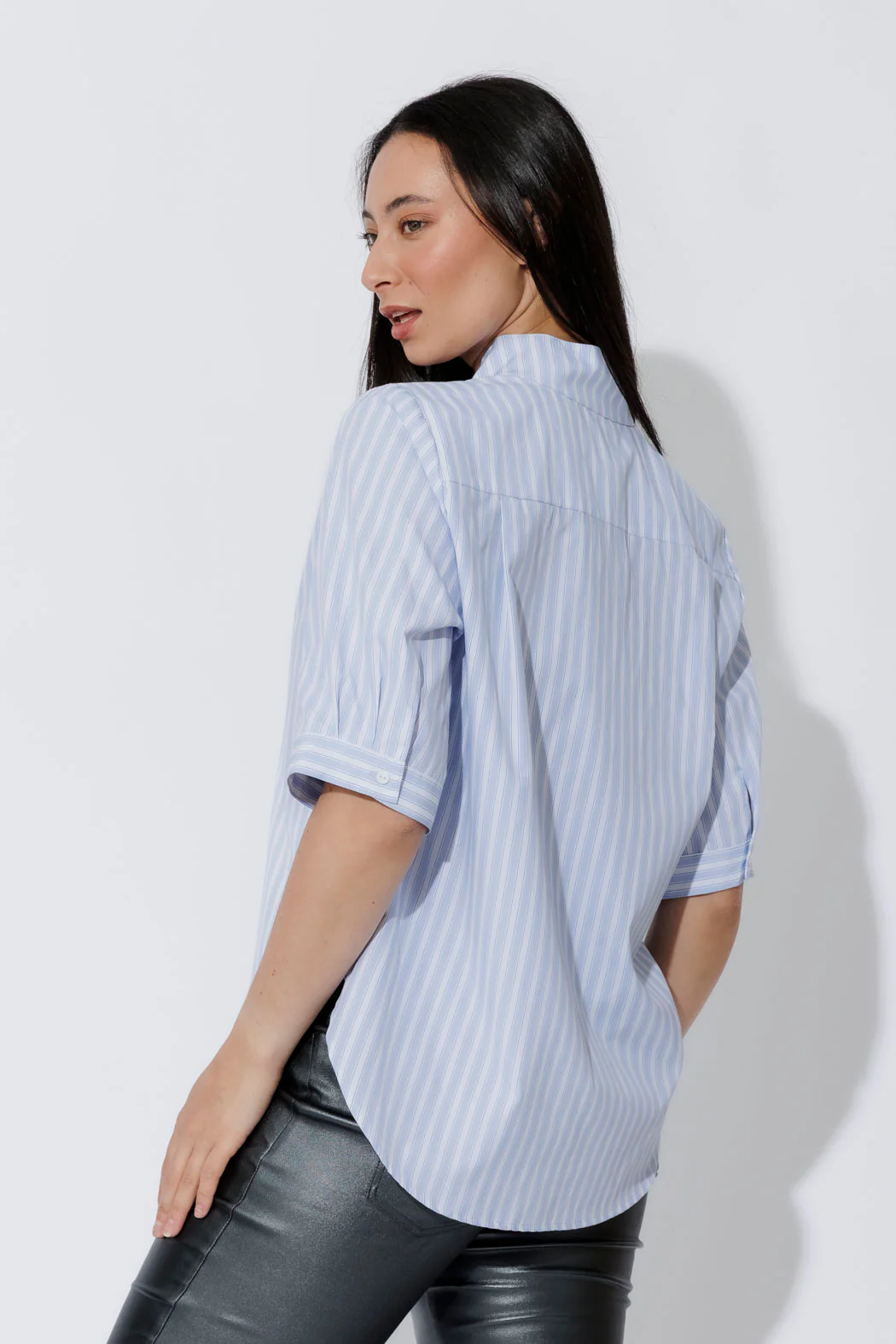 Blue/White Milan Blogger Shirt - Image 6