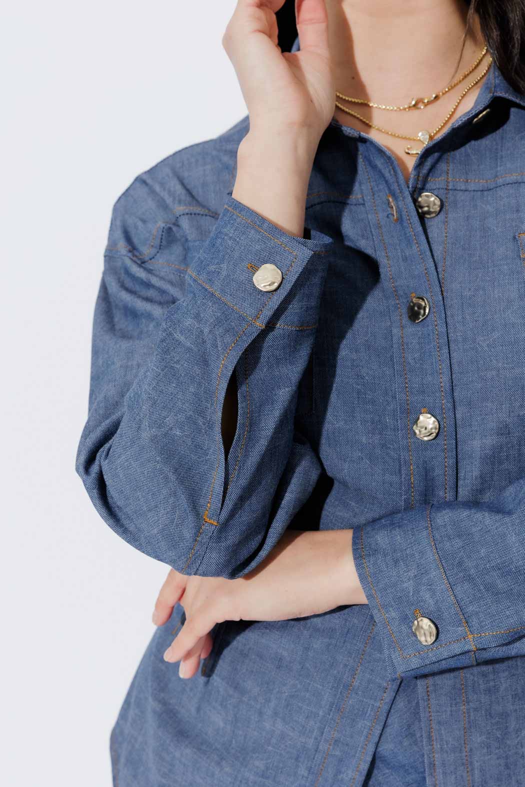 Chambray Hourglass Jacket - Image 10