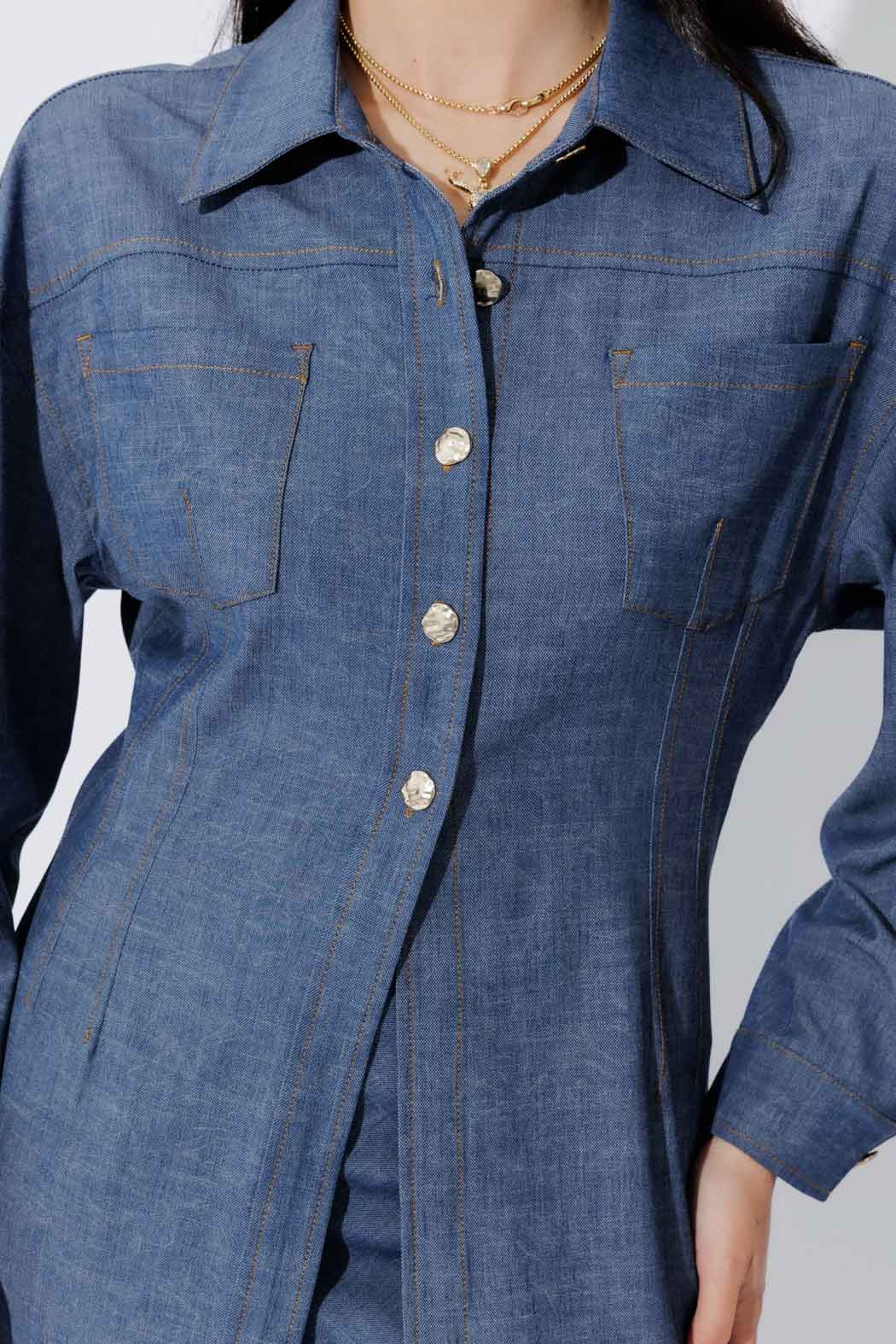 Chambray Hourglass Jacket - Image 3