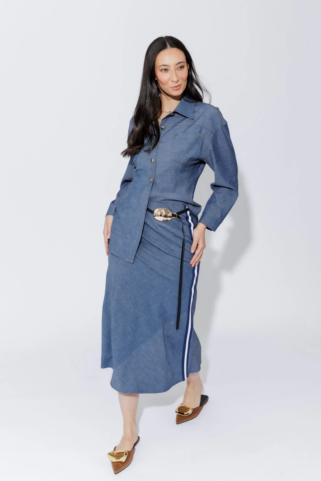 Chambray Hourglass Jacket - Image 9