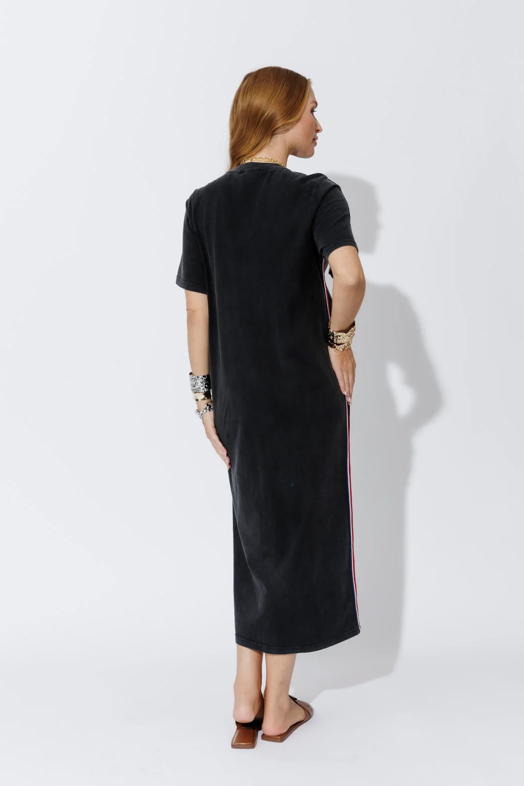 Charcoal Washed Cotton Sport Dress - Image 5