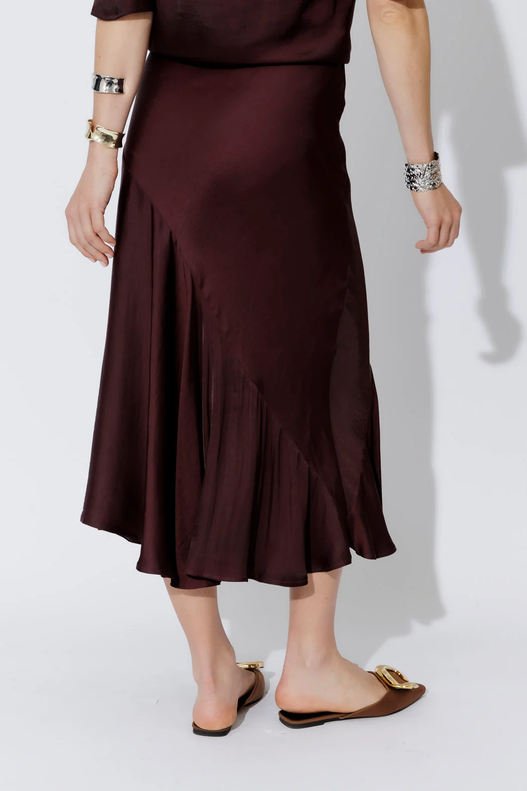 Chocolate Glow Flounce Skirt - Image 3