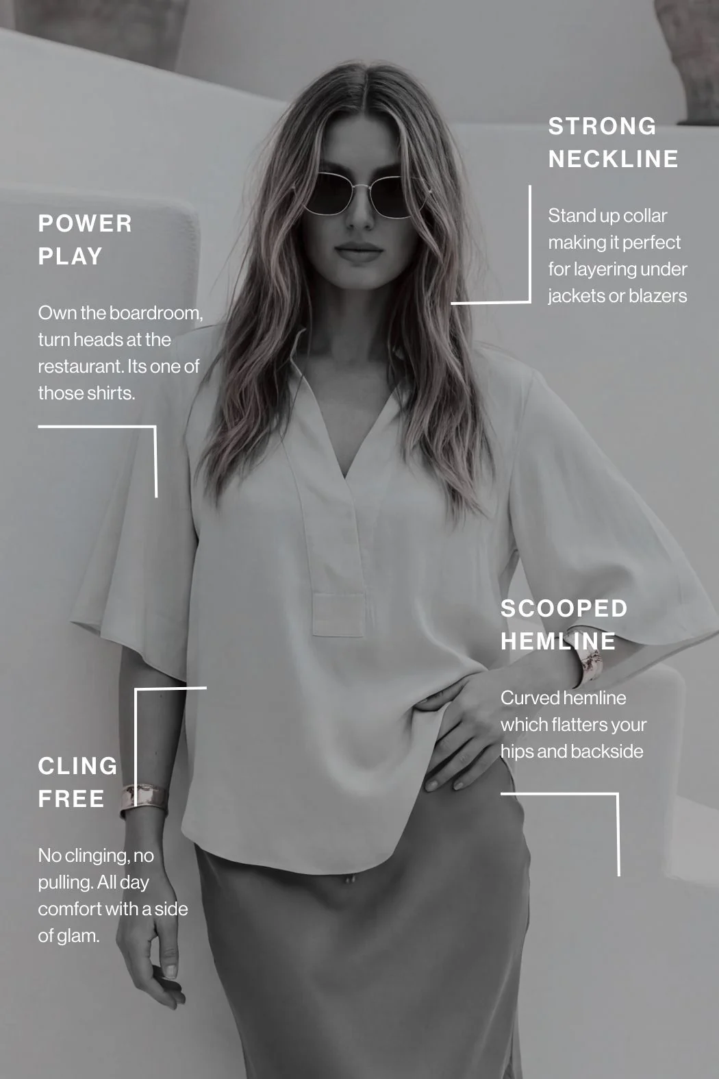 Chocolate Milan Fluted Blogger Shirt - Image 4