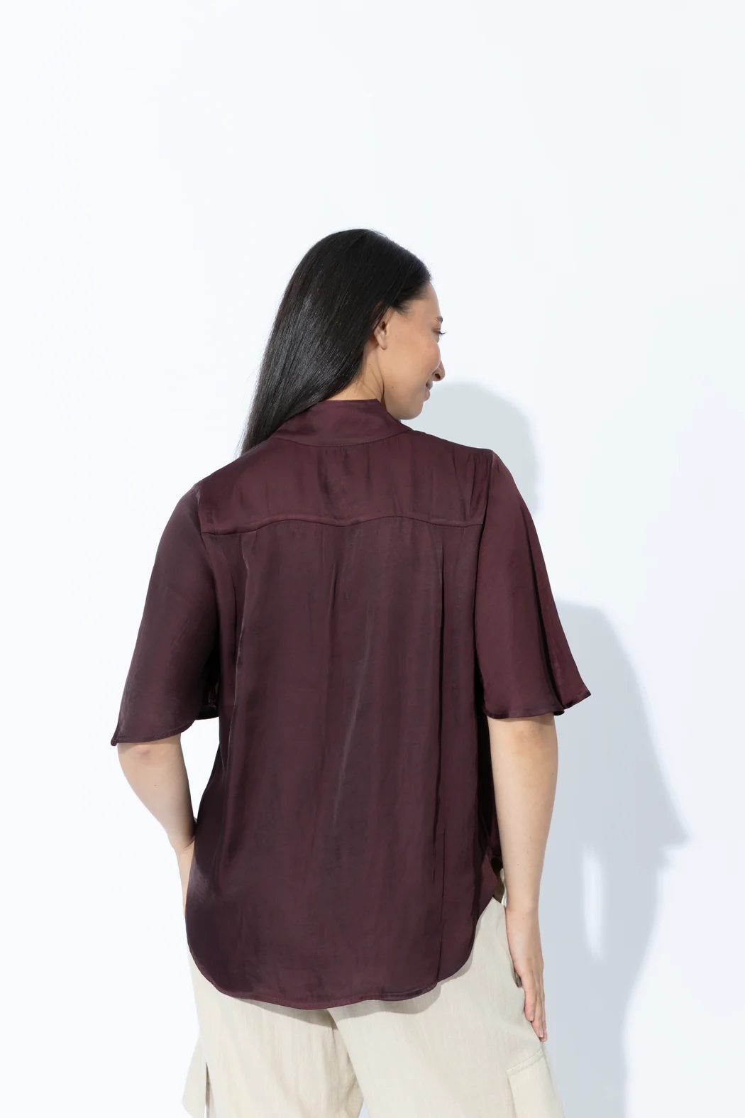 Chocolate Milan Fluted Blogger Shirt - Image 7