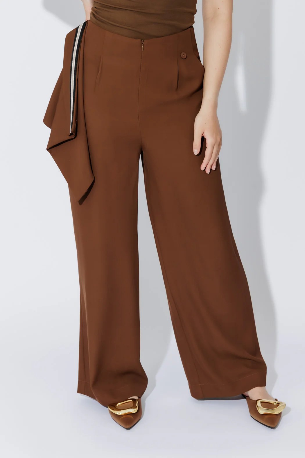 Cocoa Euro Drape Pant - Image 4