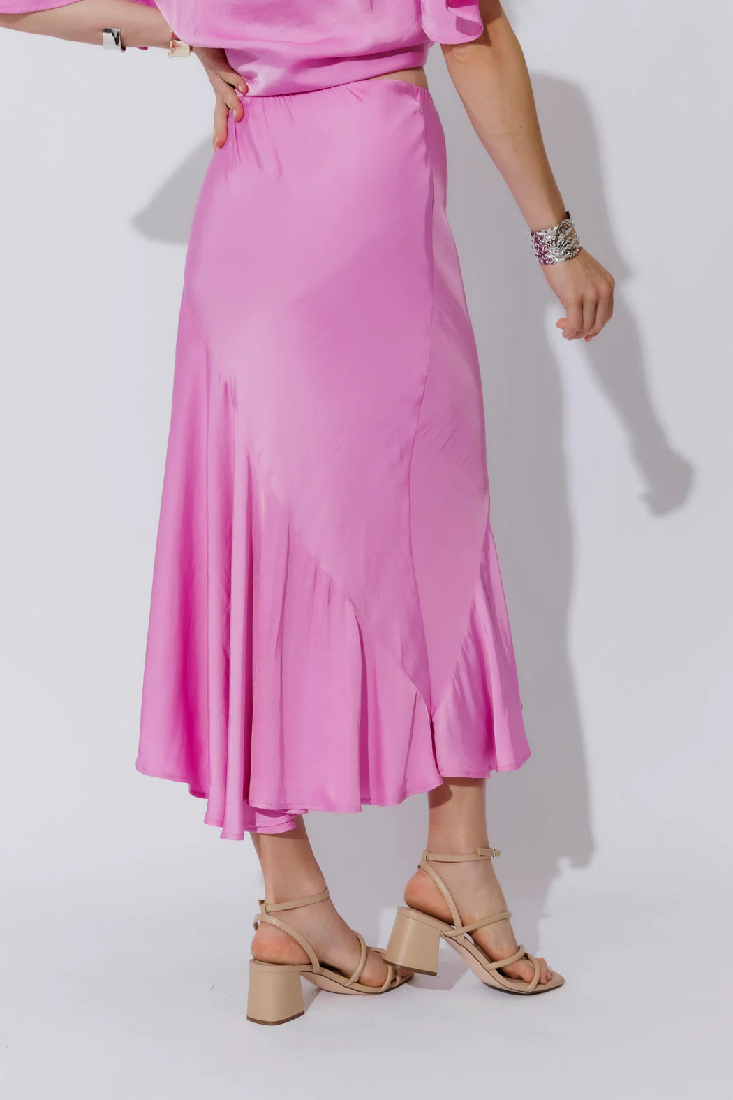 Cool Pink Glow Flounce Skirt - Image 3