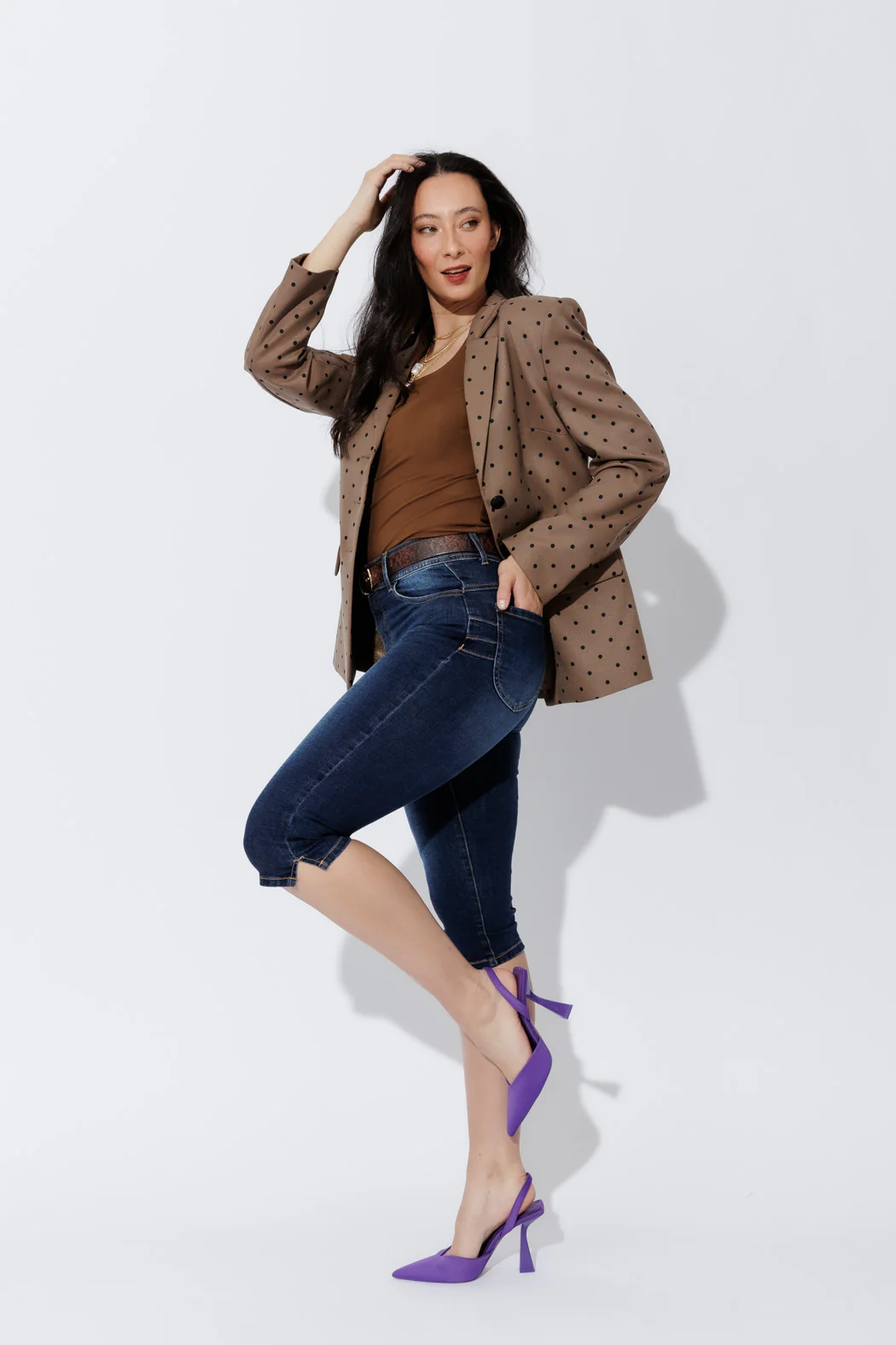 Dark Denim Miracle Capri Jean - Image 8