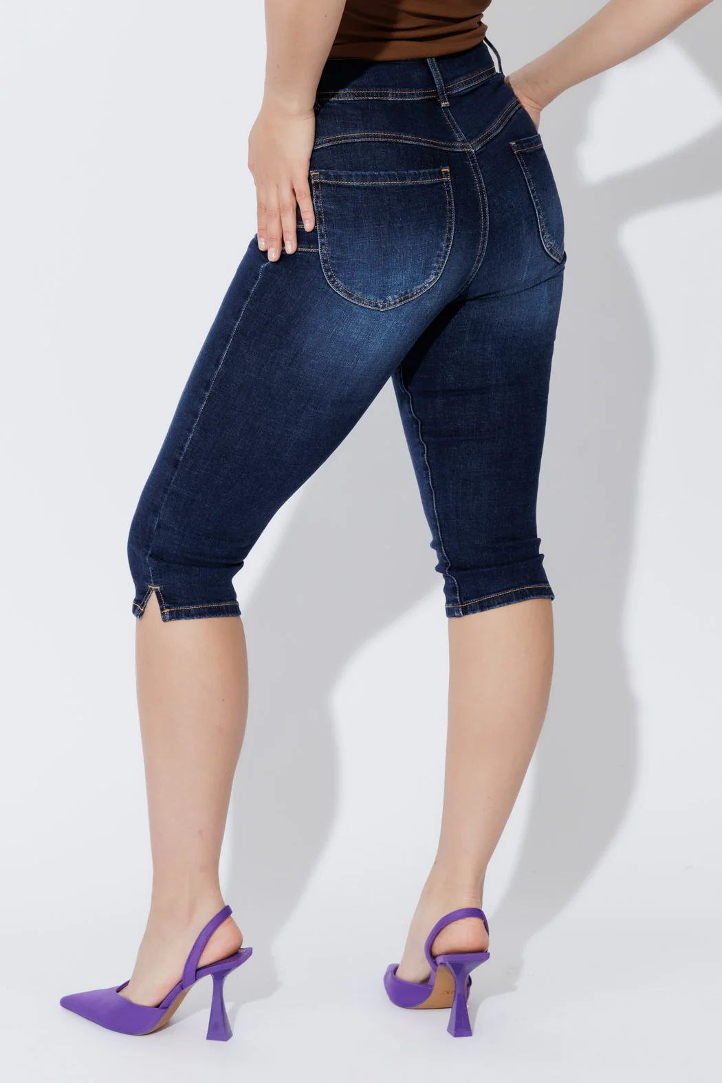 Dark Denim Miracle Capri Jean - Image 9