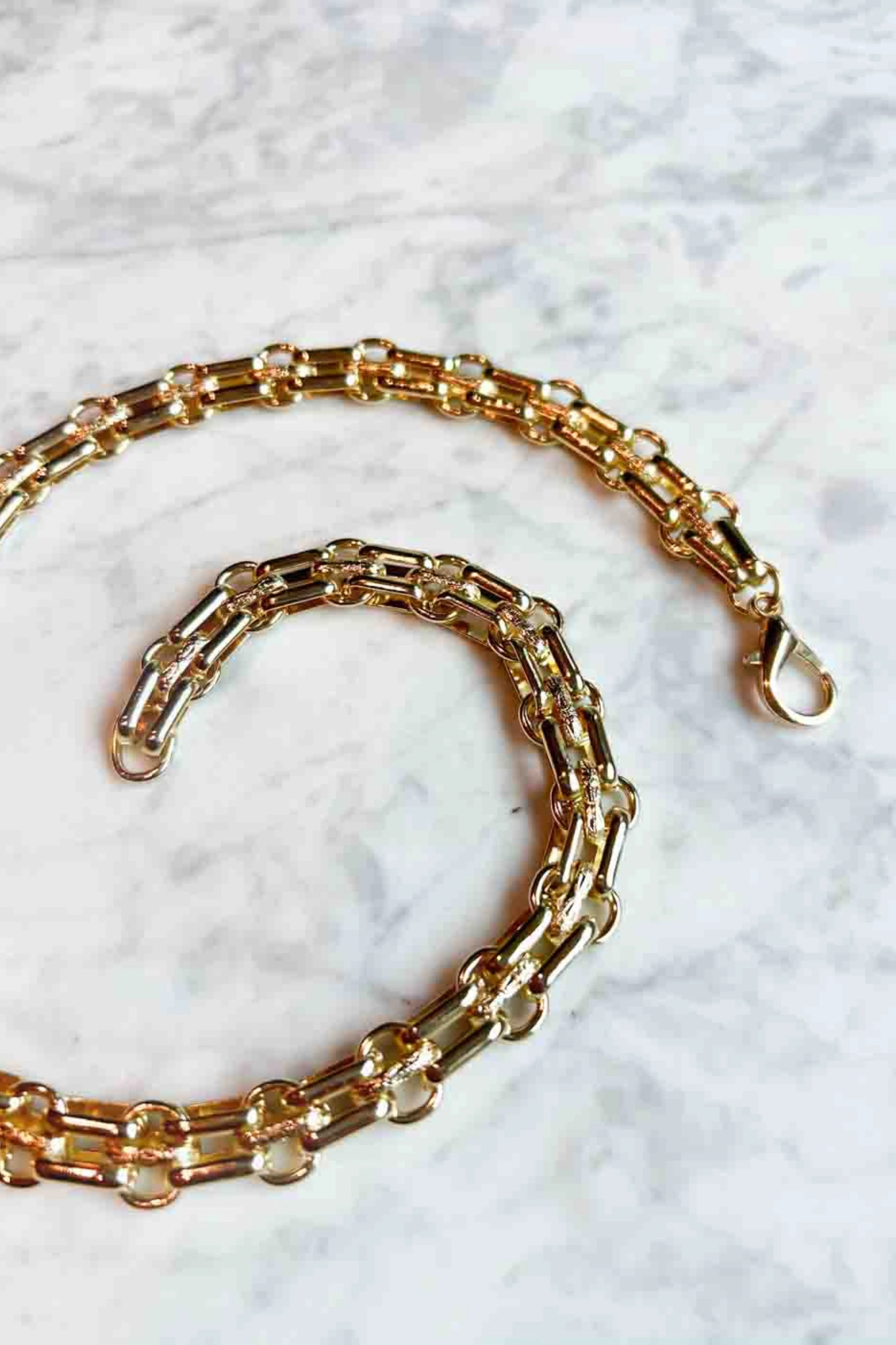 Gold Necklace With Turquoise Cross - Image 6