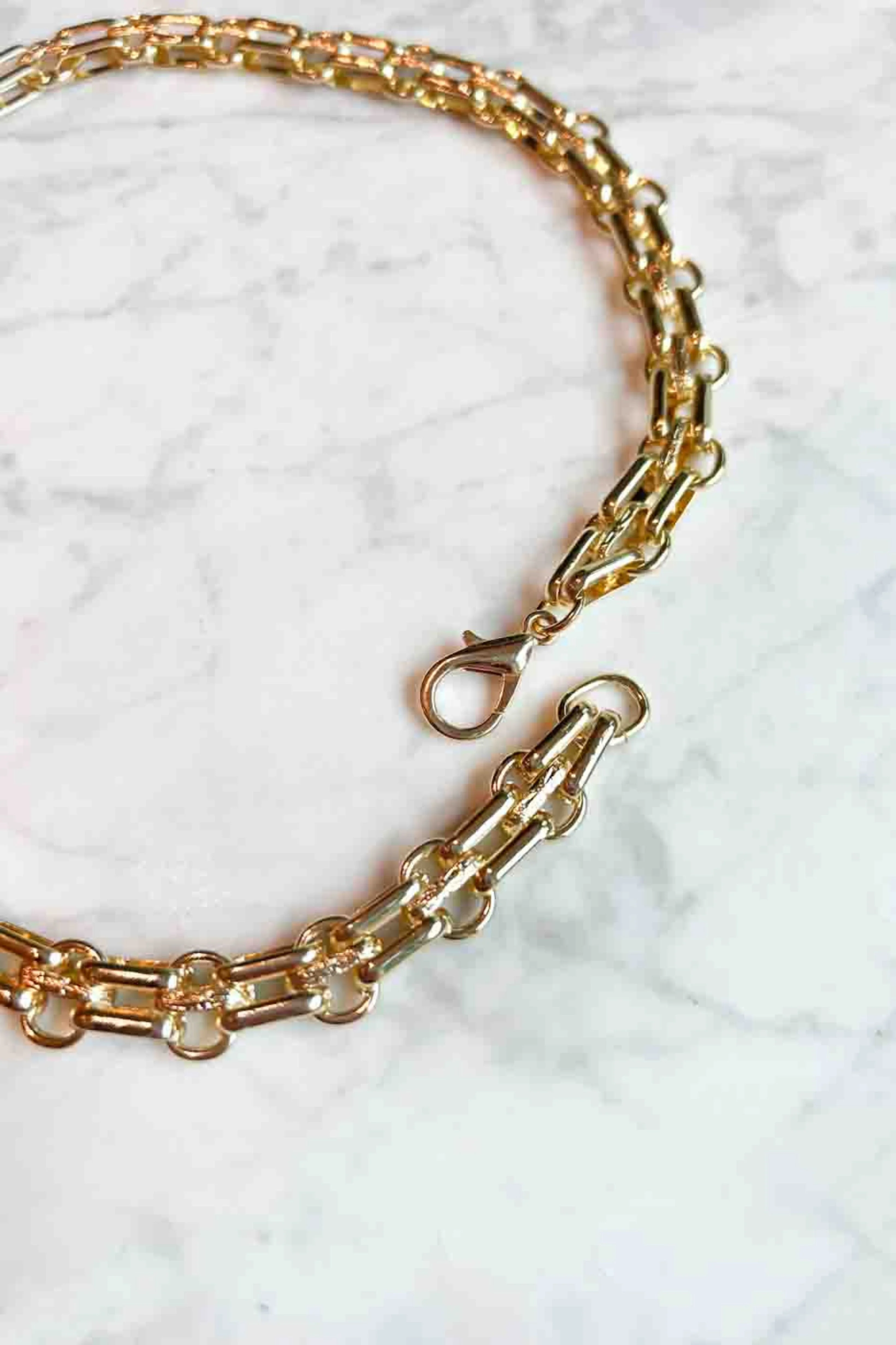 Gold Necklace With Turquoise Cross - Image 8