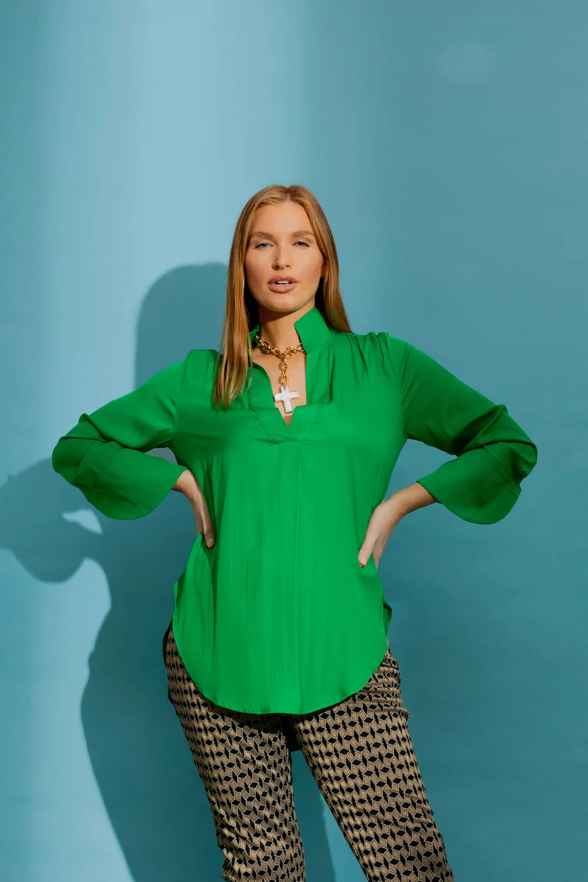 Green Blogger Shirt - Image 3