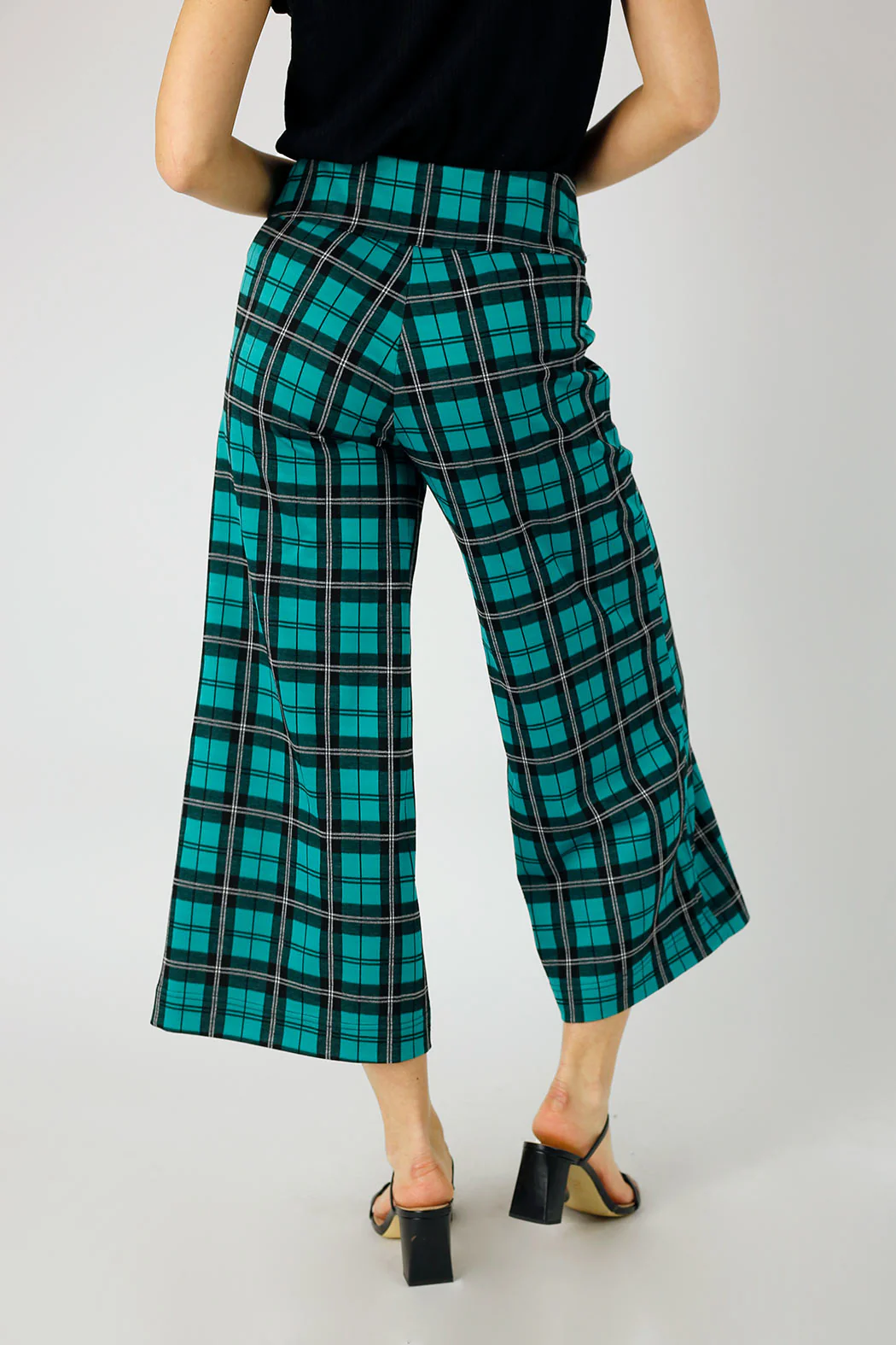 Green Check Jet Culotte - FINAL SALE - Image 5