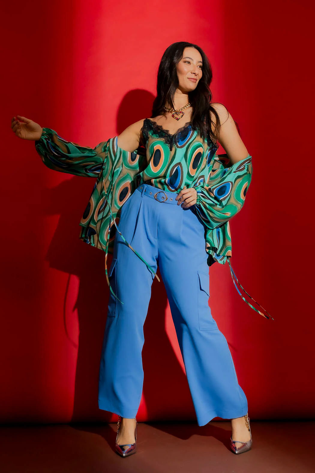 Green Lace Cami - Image 3