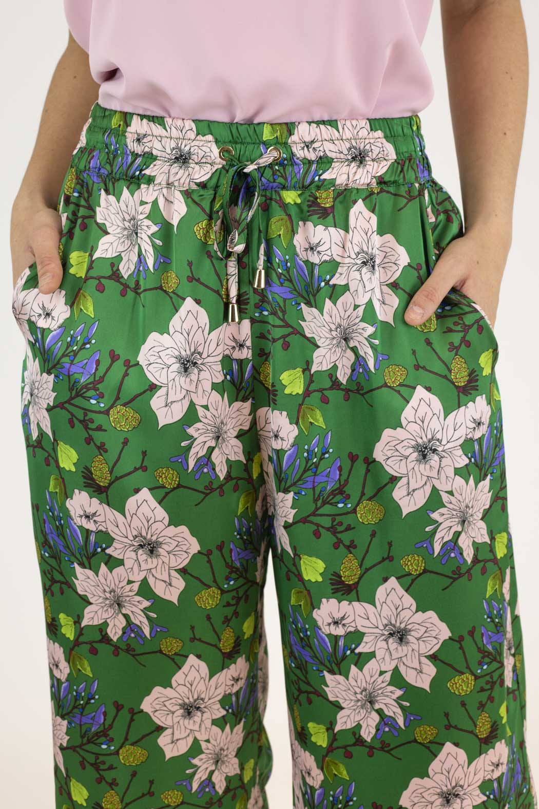Green Silky Crop Culottes - Final Sale - Image 5