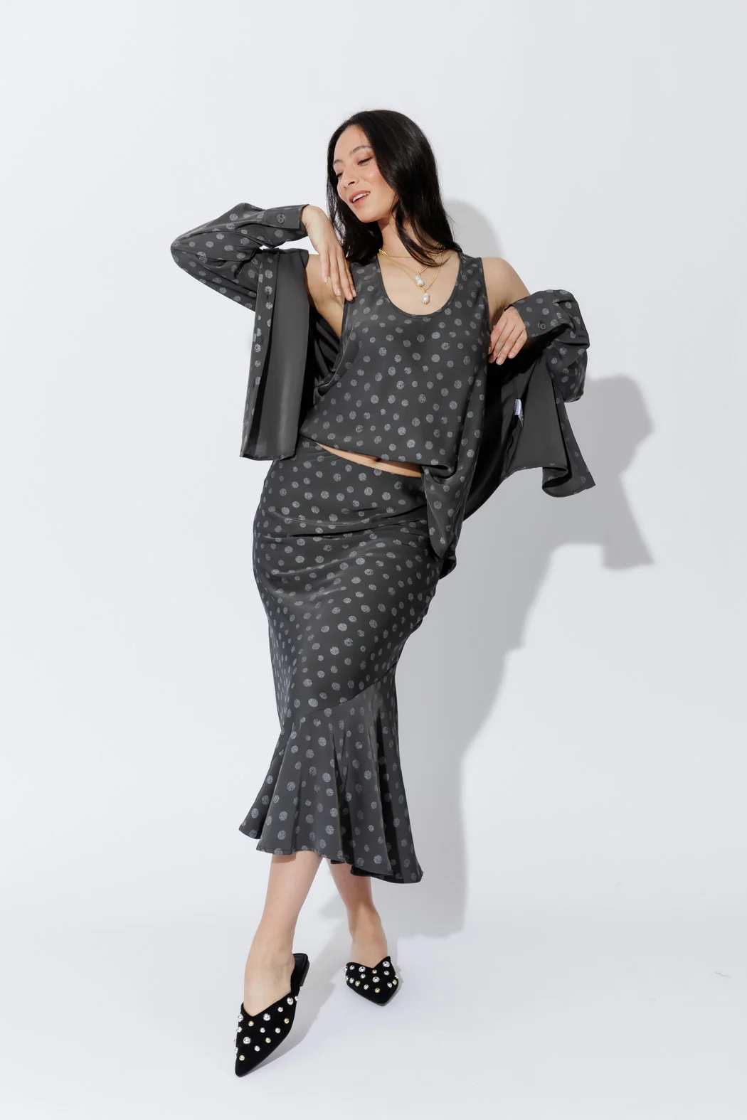 Grey Spot Bias Cami - Image 4