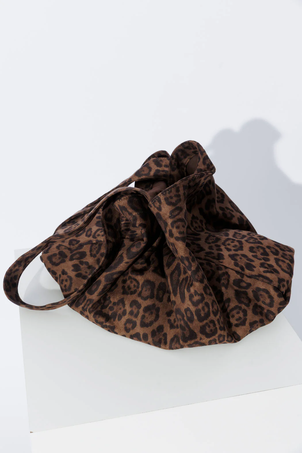 Leopard Vegan Suede Tote Bag - Image 7