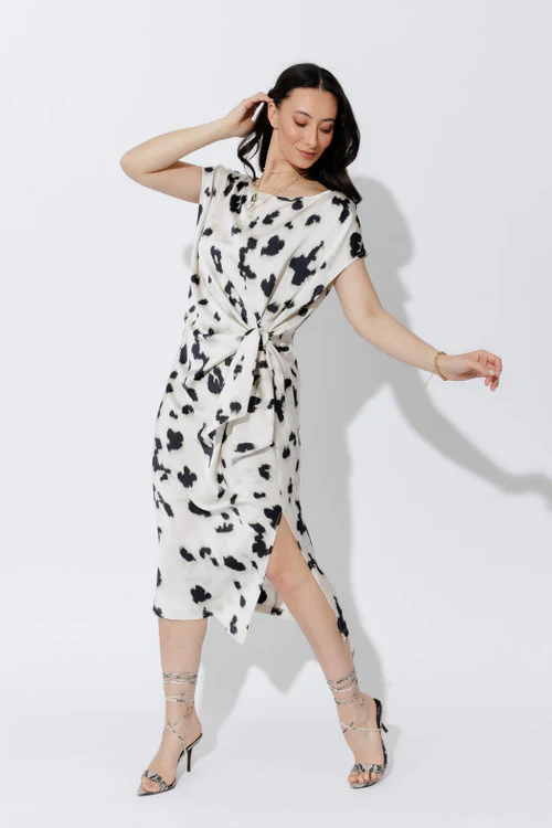Milk/Black Harlow Dress - Image 4