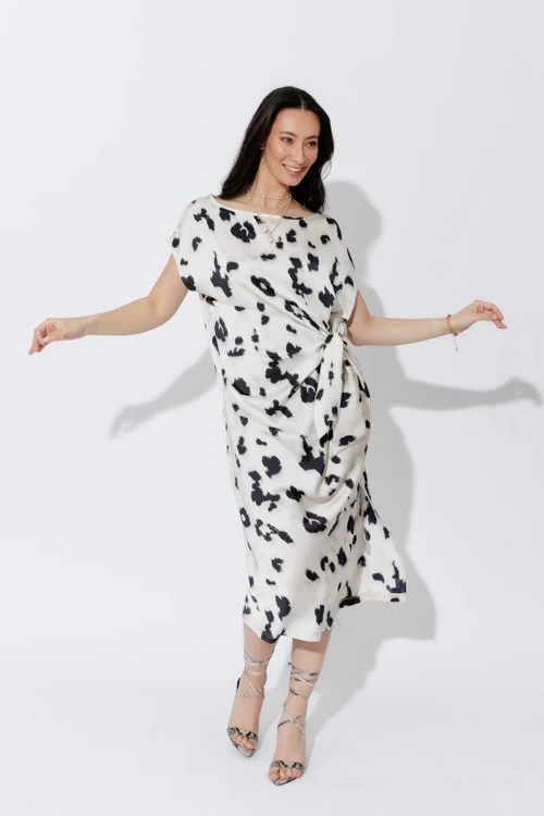 Milk/Black Harlow Dress - Image 7