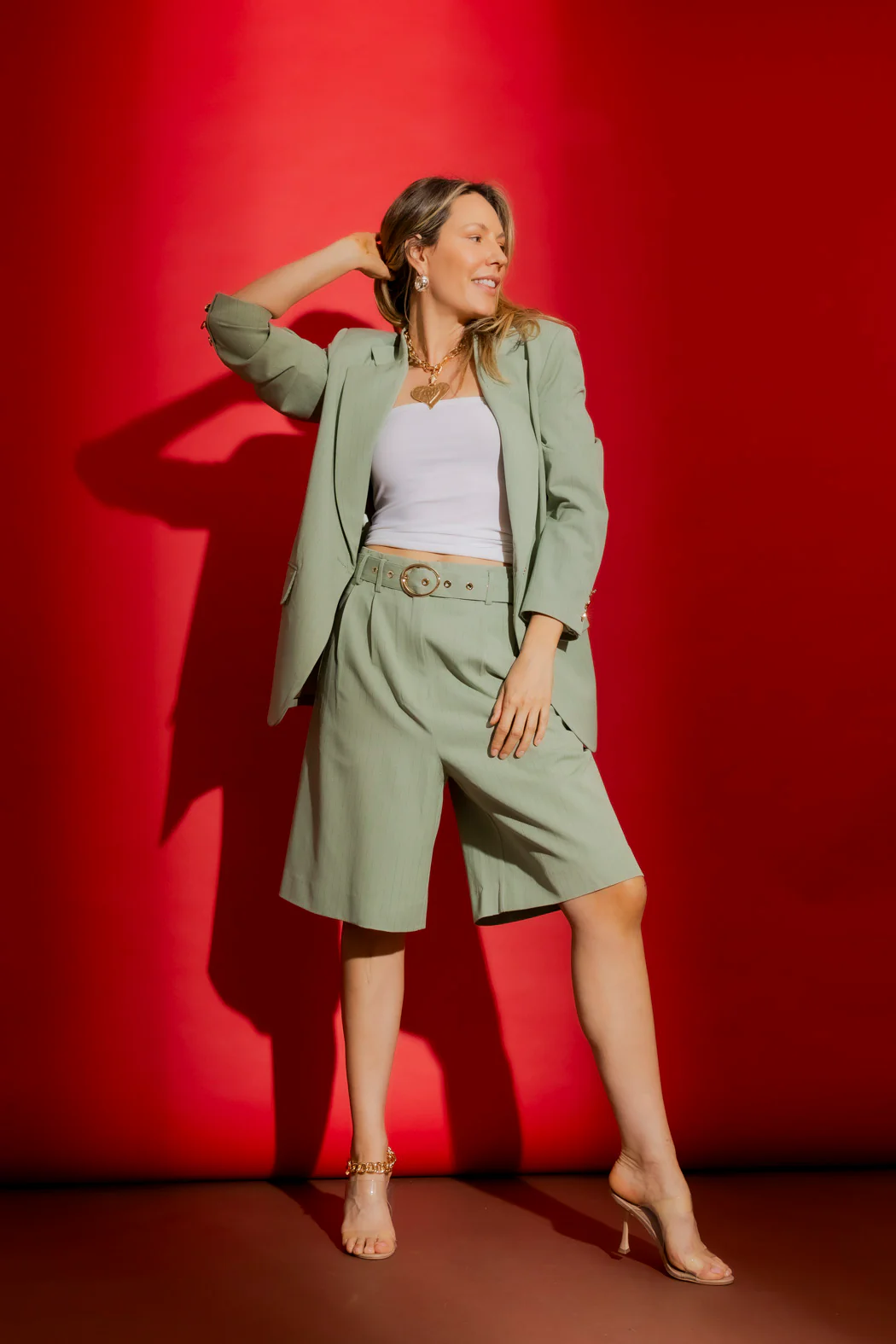 Mint Green Grandpa Blazer - Image 3