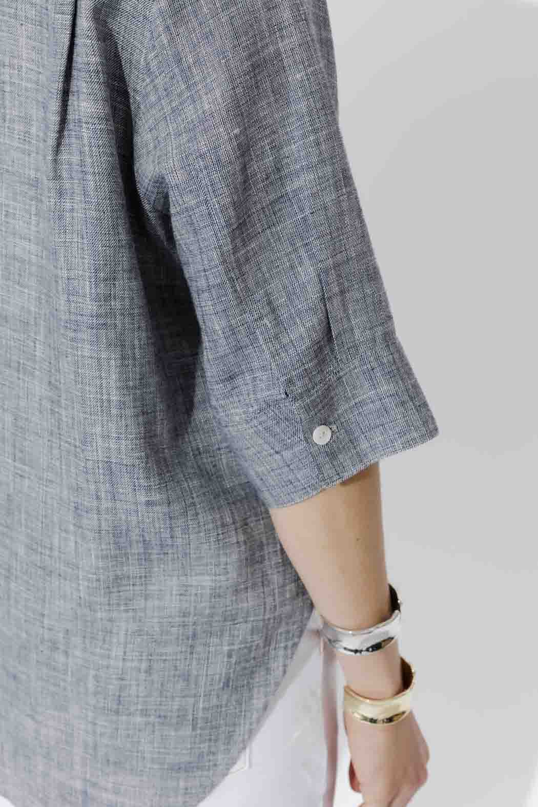 Navy Oversized Blogger Shirt - Image 6