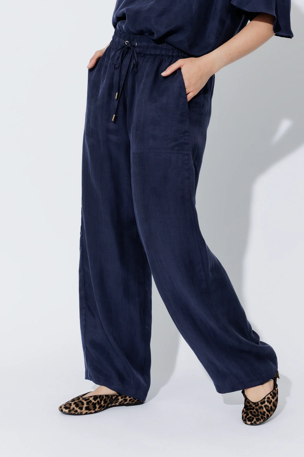 Navy Tencel/Linen Pant - Image 6