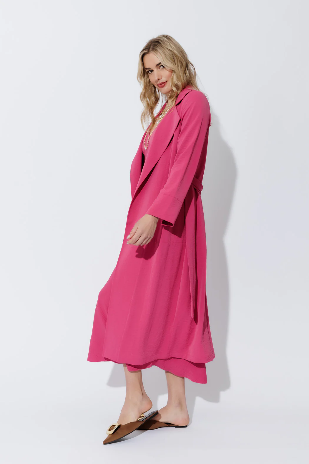 Pink Luxury Trench Coat - Image 10