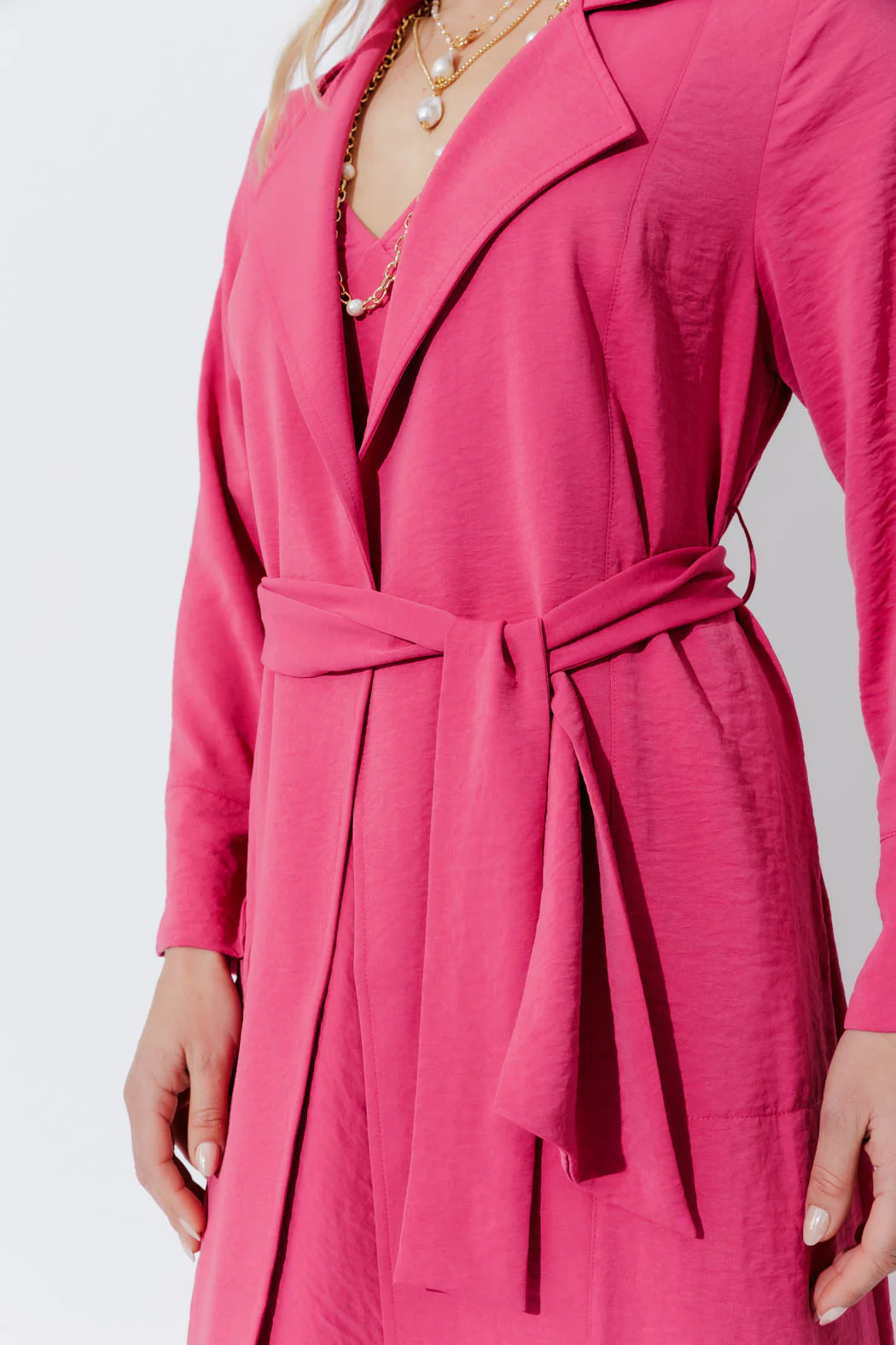 Pink Luxury Trench Coat - Image 7