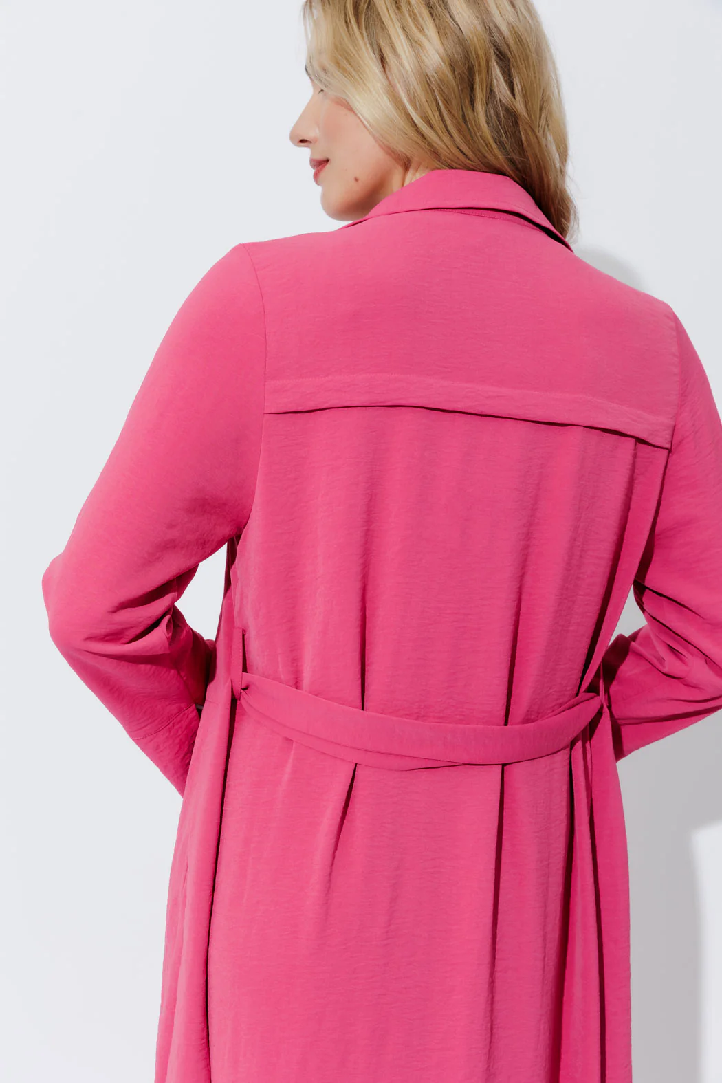 Pink Luxury Trench Coat - Image 9