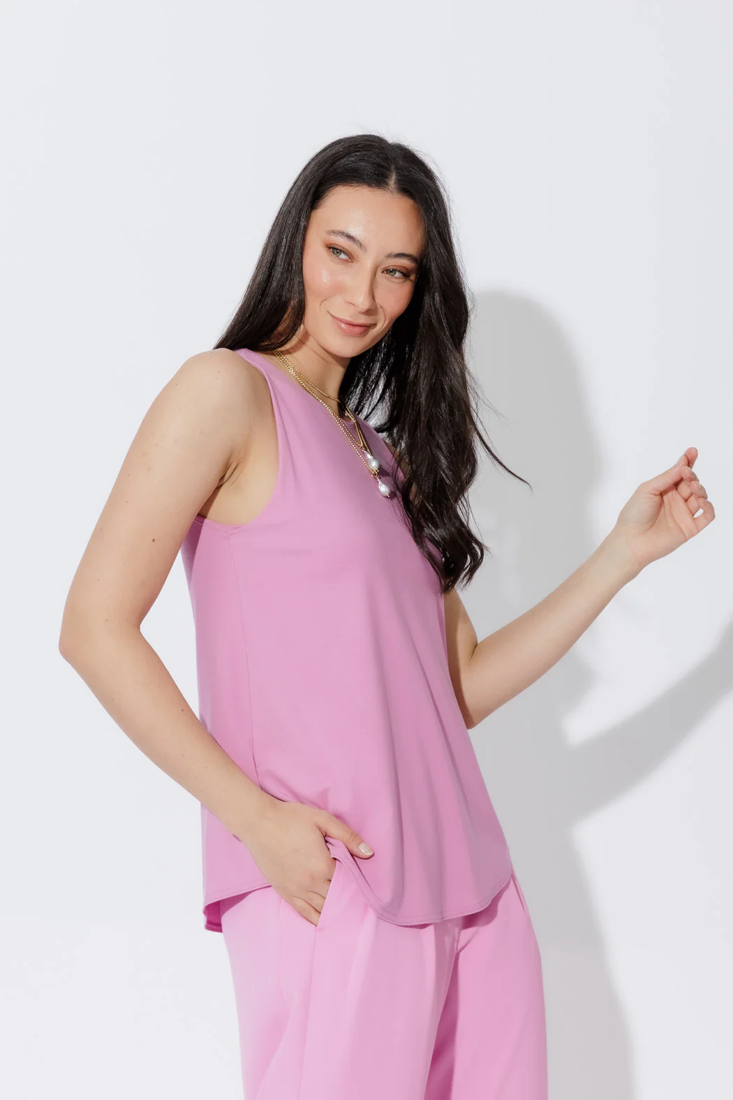 Pink Tencel Flippy Cami - Image 5