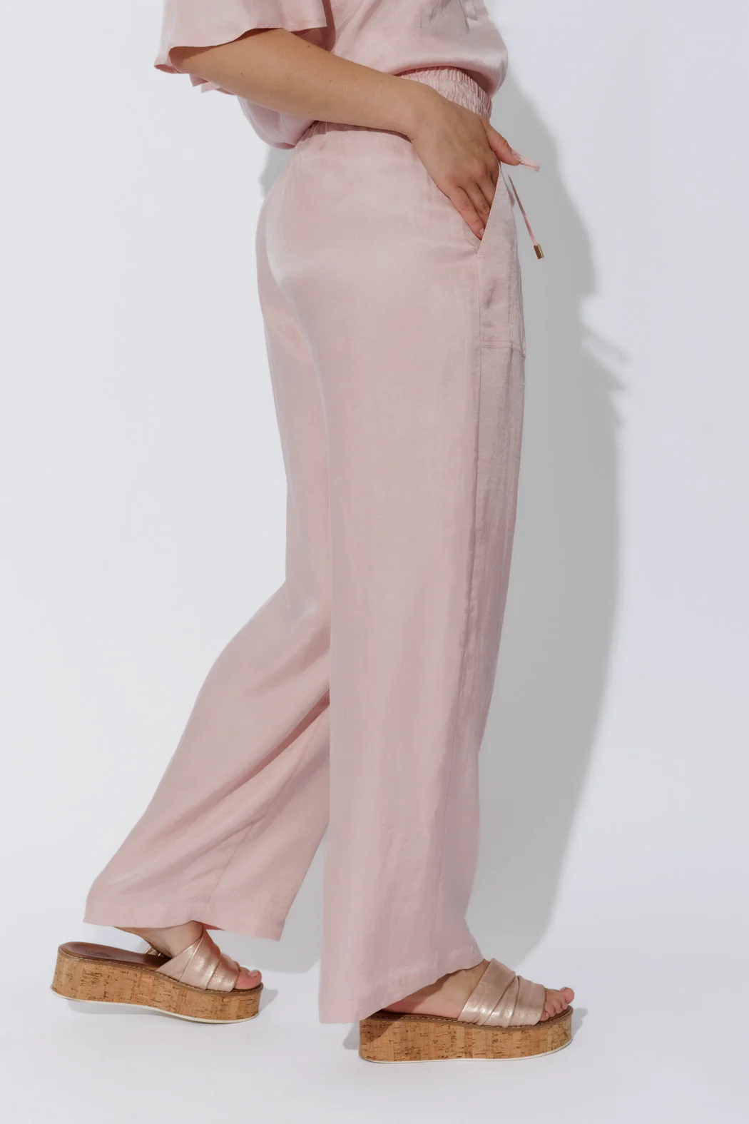 Pink Tencel/Linen Pant - Image 3