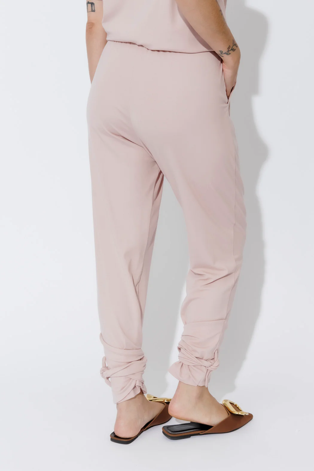Pink Tencel Tie Pant - Image 22