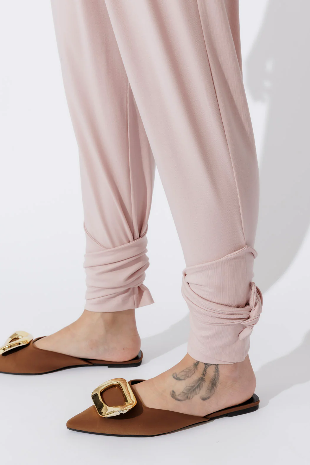 Pink Tencel Tie Pant - Image 5
