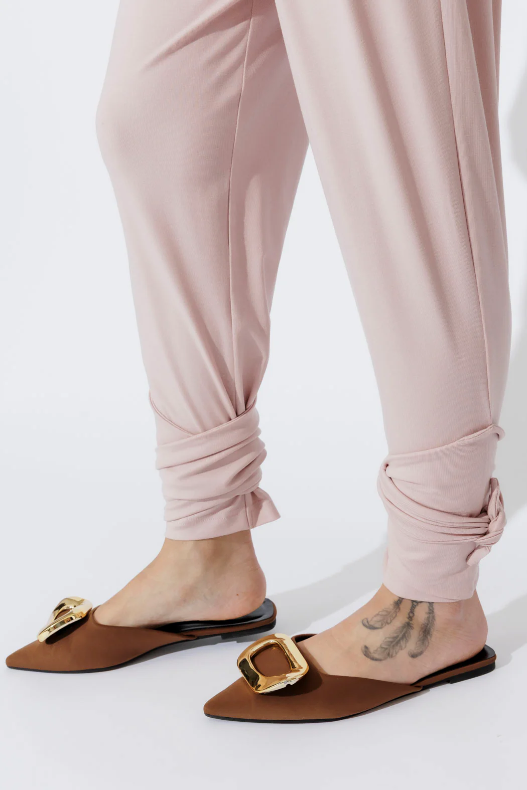 Pink Tencel Tie Pant - Image 8